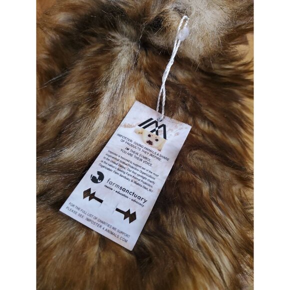Imposter Vegan Faux Fur Neck Wrap Summer Fox Wrap Winter Lux Stole Collar Scarf - Picture 6 of 11